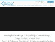 Tablet Screenshot of oncodigestiva.com.br